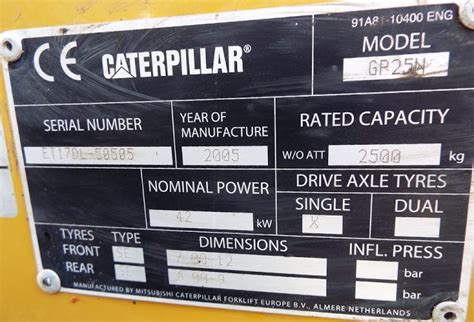 what year is my cat skid steer|caterpillar forklift model numbers.